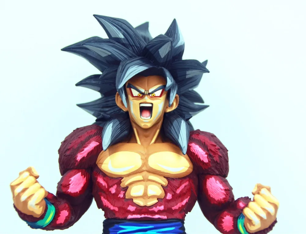 HKXZM Аниме Фигурка 34 см Жемчуг дракона GT Super SaiYan 4 Сон Гоку какаротто ПВХ Фигурки