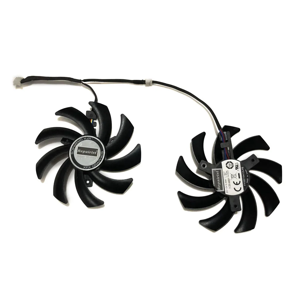 2 шт./компл. RX480 RX470 GPU радиатор FY09010H12LPB/FY09010H12LPA Графика вентилятор для XFX R9 285/290X/280X/390/390X Видеокарта охлаждения