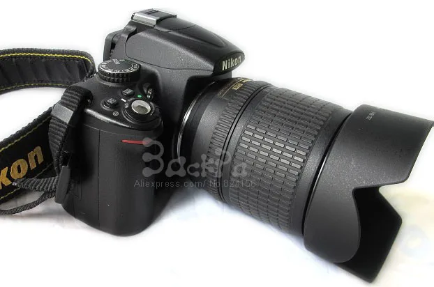 10 шт. бленда для объектива камеры аксессуары d5200 d5300 d7000 d7100 d60 d80 d90 d3100 d3200 d3300 d5100 d200 d300|lens hood|camera lens hoodshb 32 |