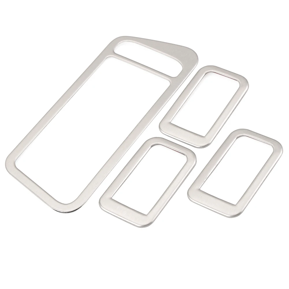 4 шт. нержавеющая сталь переключатель стеклоподъемник Крышка хром автомобильные