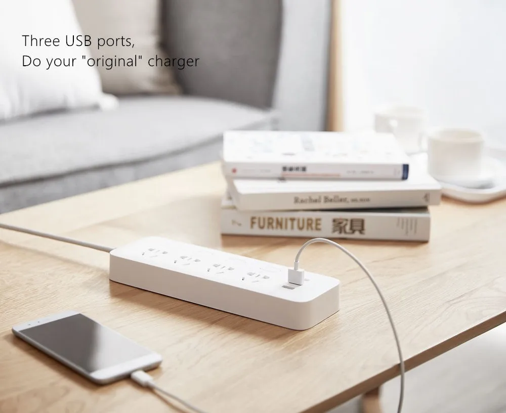 Xiao mi mi jia 2A Быстрая зарядка 3 USB 4 порта разъем питания умные гаджеты патч-плата панель Переключатель для mi домашняя вилка