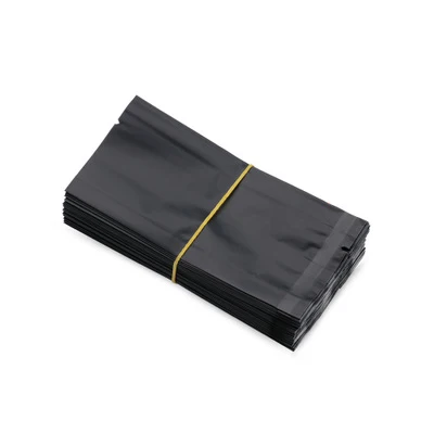 Black 100 шт/партия 5-15 г красочные маленькие пакетики для чая с открытым верхом пакеты термогерметичные алюминиевые вакуумные пакеты из фольги пакеты для продуктов питания Упаковка для хранения - Цвет: Black
