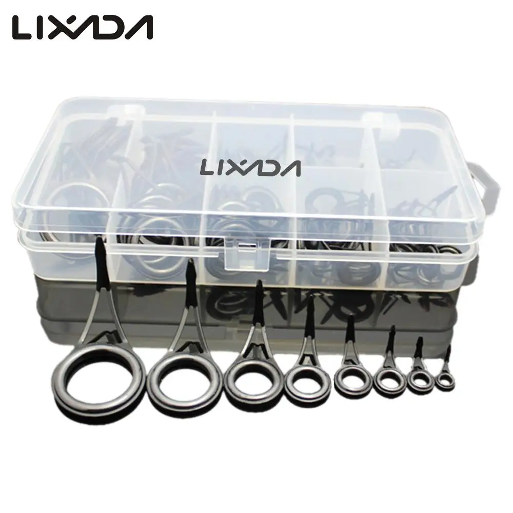Lixada 75 шт. удочка направляющая набор наконечник рыболовная леска спиннинг