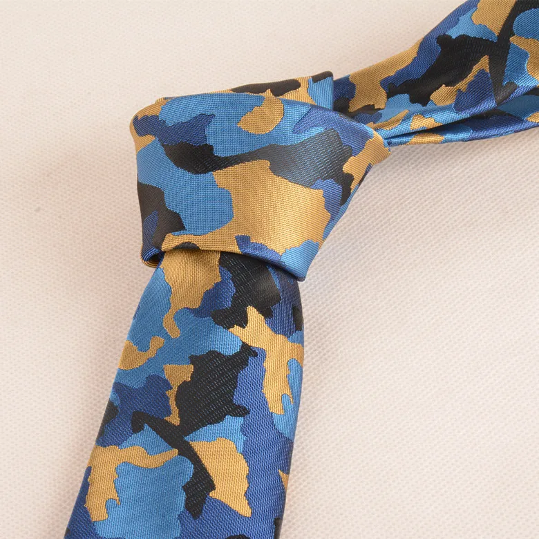Printed Narrow Tie New Fashion Unisex Cool Leisure Tie 6*145CM Camouflage Uniform High Quality Breathe Thin Party Gift Tie