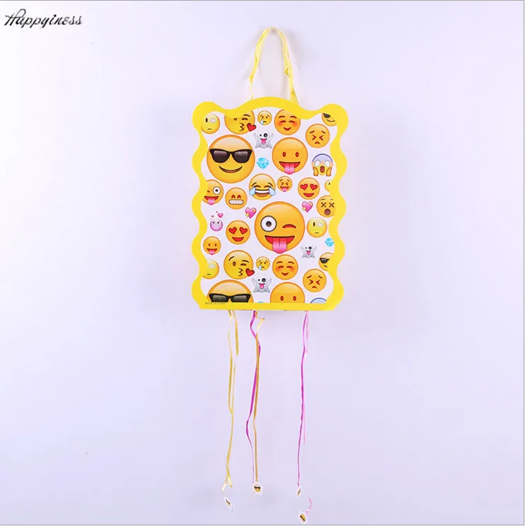 Очень милая 1 шт. emoji Pinata детей Детские вечерние игрушка Бумага игры День рождения
