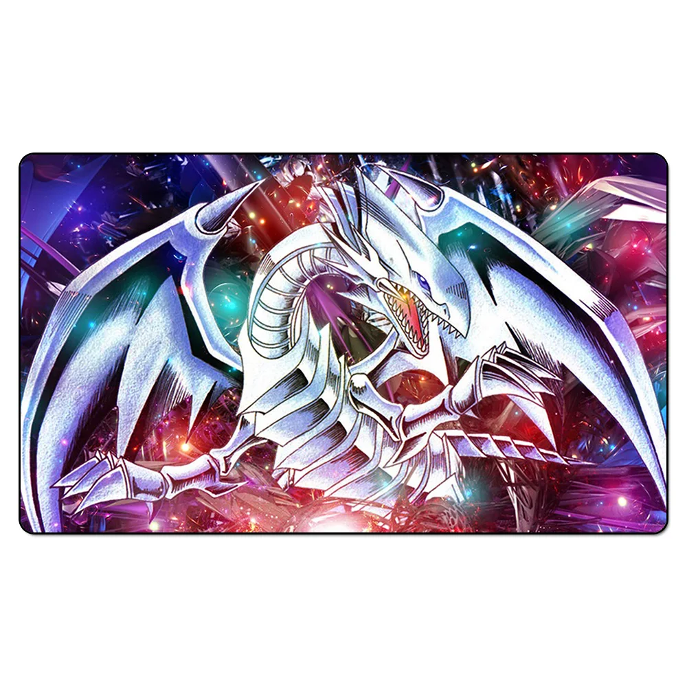Yu Gi Oh Blue Eyes Белый Дракон игровой коврик) Настольные игры playmats, YGO карты игровой коврик, пользовательские игры дизайн игровой коврик с плеймат сумка - Цвет: Blue Eyes White Drag