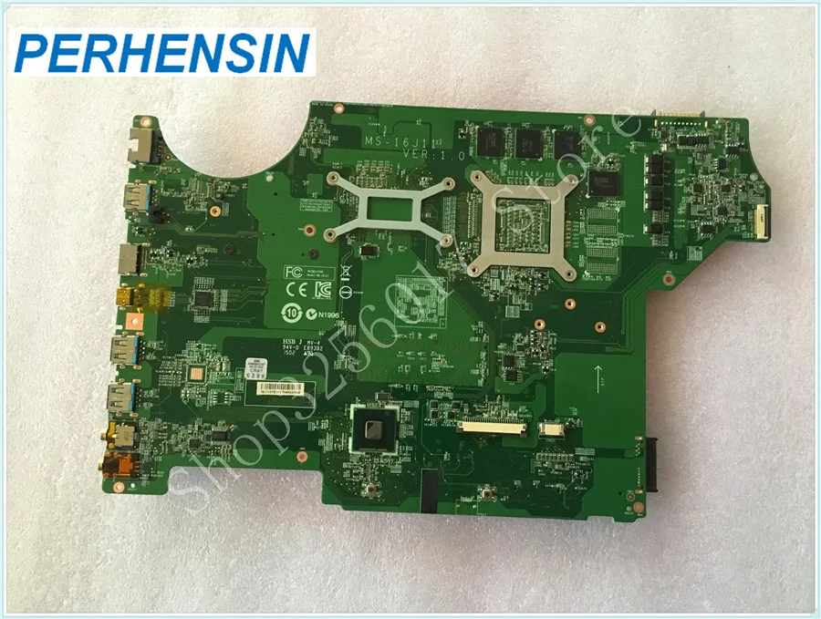 

For MSI GE72 Laptop MOTHERBOARD SR1Q8 i7-4720HQ MS-16J11 REV 1.0 100% WORK PERFECTLY