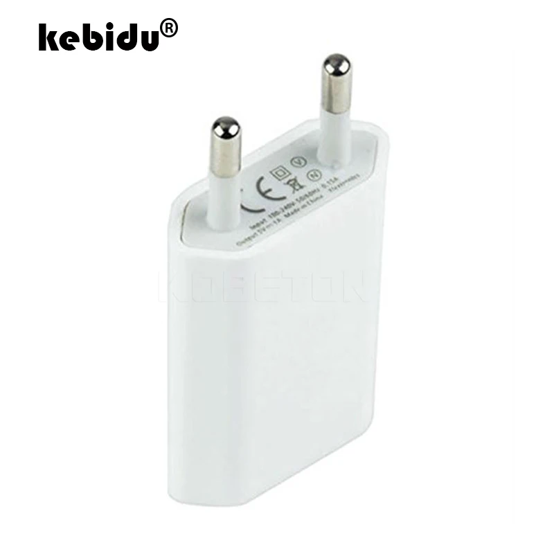 Настенный адаптер питания kebidu EU с USB портом переменного тока для зарядки телефона