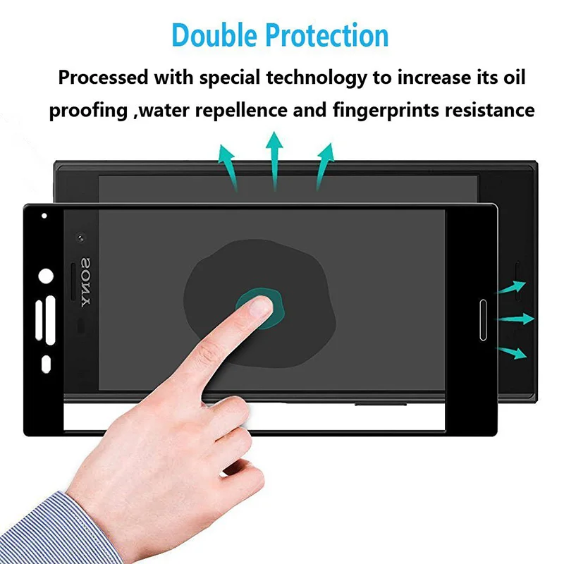 UVR 3D изогнутый для Sony Xperia XZ Dual полное покрытие 9H защита экрана Закаленное стекло