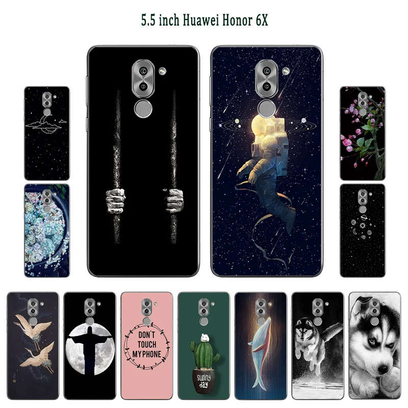 Чехол для телефона Huawei Honor 6X чехлы 5 дюймов задняя крышка окрашенные бобы GR5 2017 Mate 9
