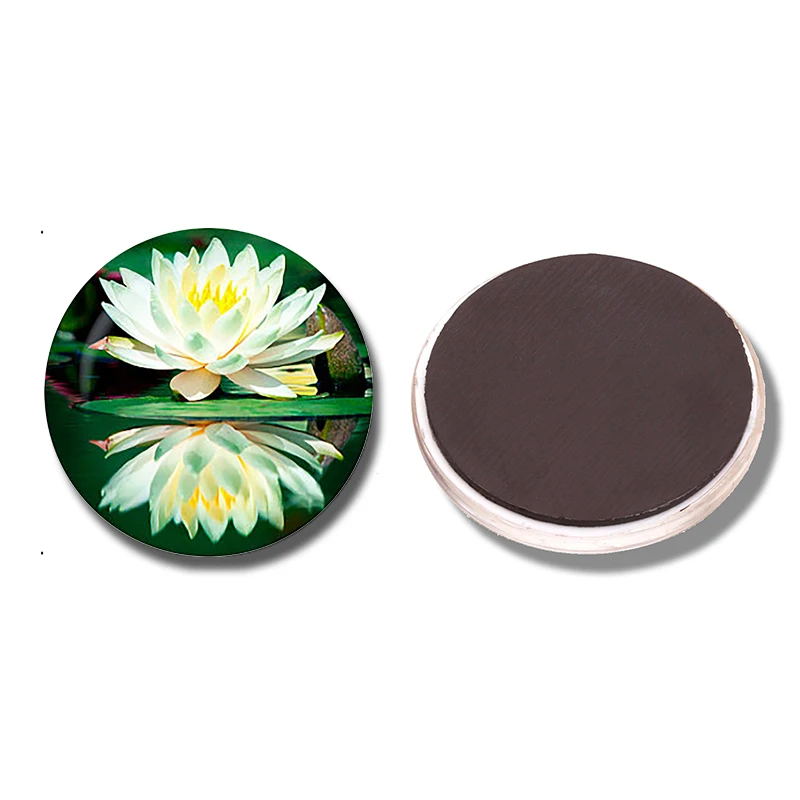 Розы в вазе 30 мм магнит на холодильник роза цветок подарок стеклянный кабошон