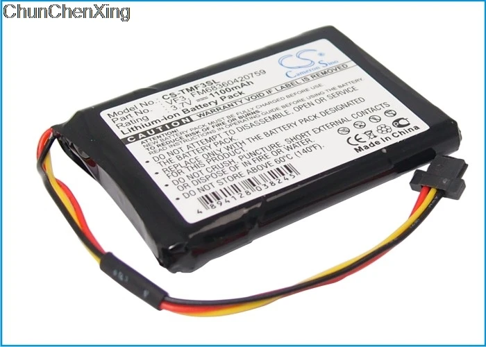 Аккумулятор Cameron Sino FM68360420759 VF3 для TomTom Go XL330S Quanta 1100 мАч|Цифровые аккумуляторы| |