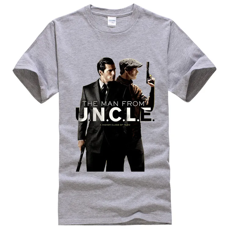 Т Рубашки Мужские Человек Из UNCLE Футболка мужская мода дизайнер o шеи хлопка с