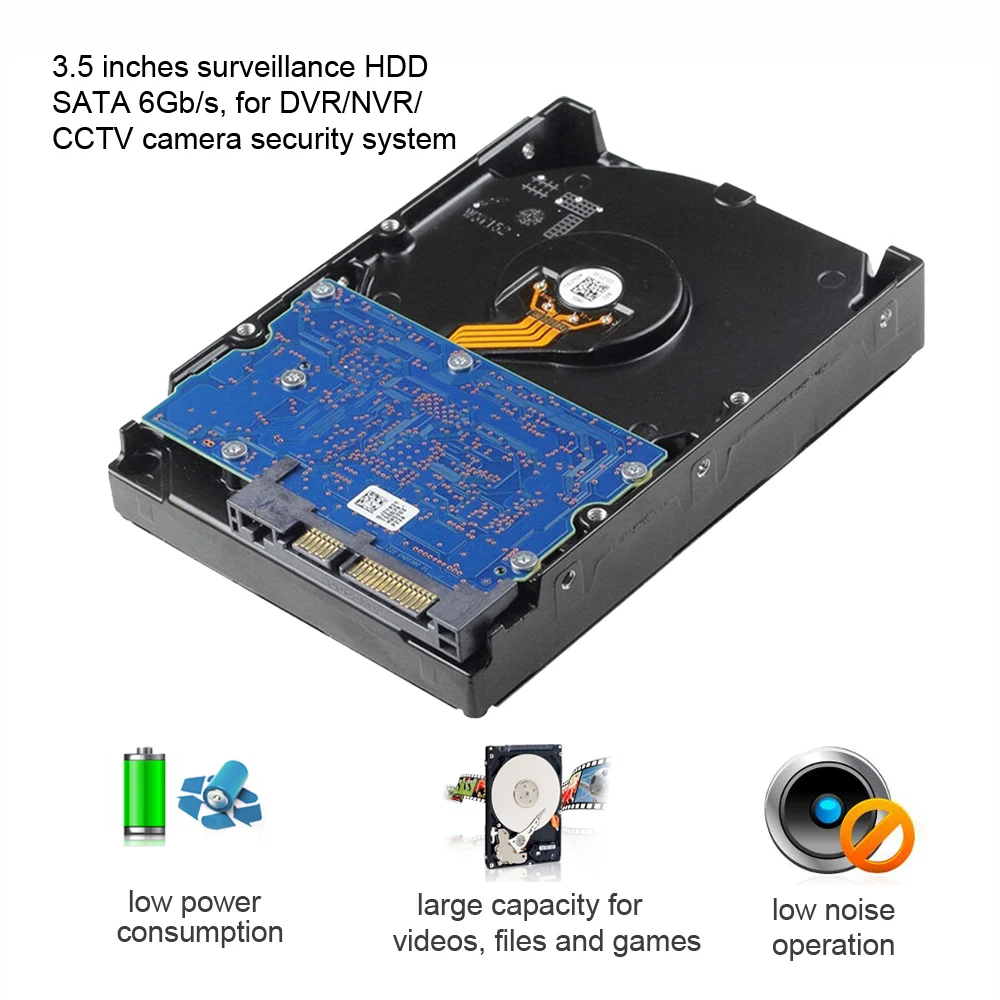 TOSHIBA видео HDD для наблюдения 3 5 &quotВнутренний жесткий диск 1 ТБ 5700 об/мин SATA 6 ГБ/сек.