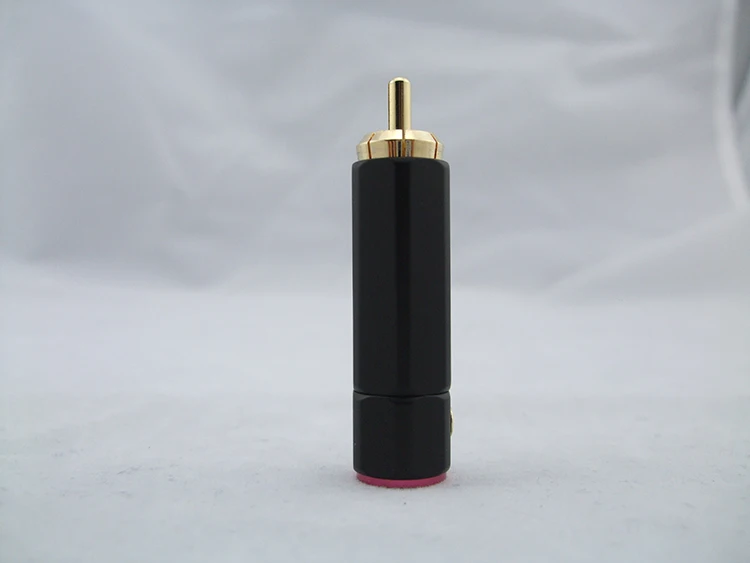 Блестки из чистой меди плакировка RCA штекер в сборе позолоченный цветок лотоса