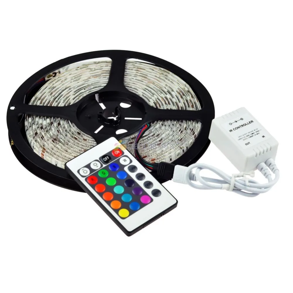 5050 SMD 300 светодиодов RGB цвет эпоксидная смола IP65 водонепроницаемая гибкая