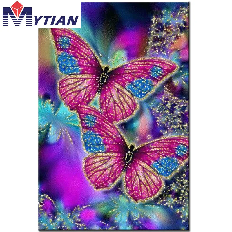 

New diy diamond embroidery hand butterfly wall sticker diamond painting cross stitch full mosaic rhinestone embroidery flowers