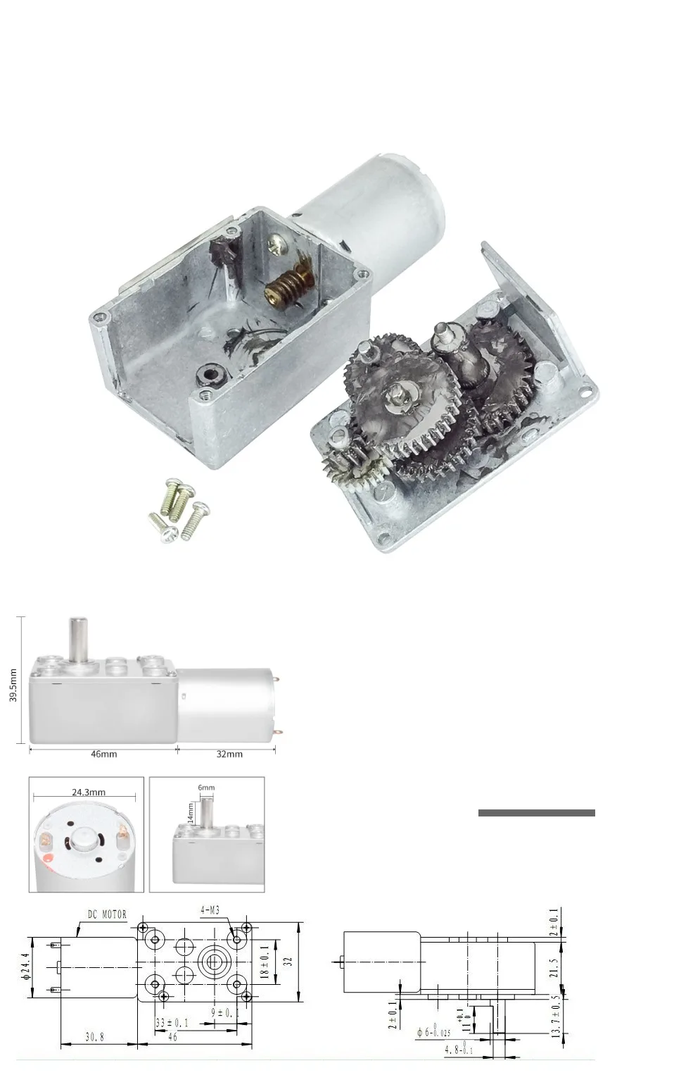 DC 3 5 6 12 24V редукторный двигатель с высоким крутящим моментом турбо-редуктор ed мотор от 0,6 до 200 об./мин. Скорость опционально мини Электрический редуктор коробки передач