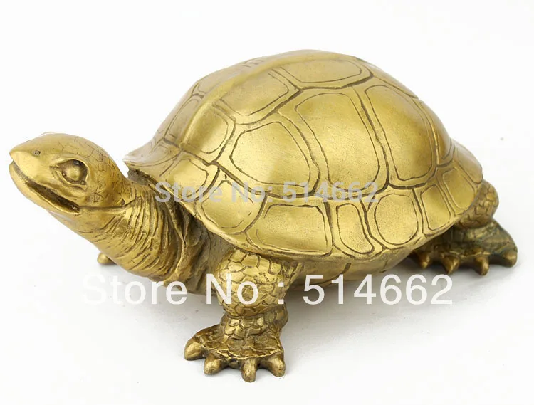 

FengShui латунные статуи черепаха M4053