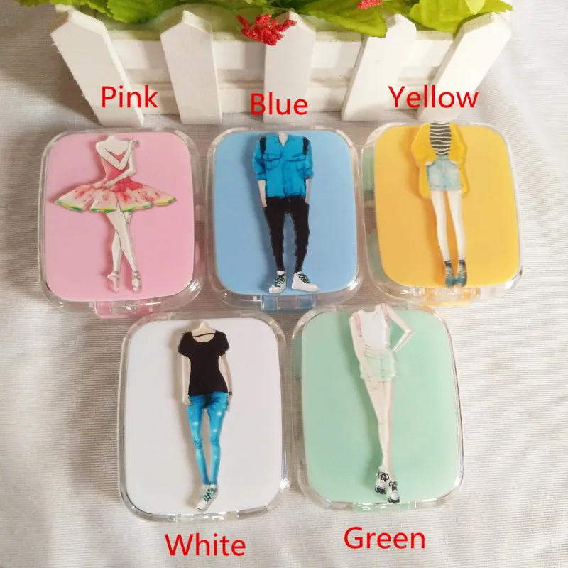 LIUSVENTINA DIY акриловый милый модный чехол для контактных линз мужчин и женщин с