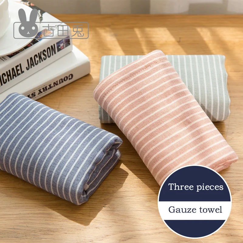 

Adult men and women cotton soft towel Cotton gauze absorbent thickened household washrag installed 3