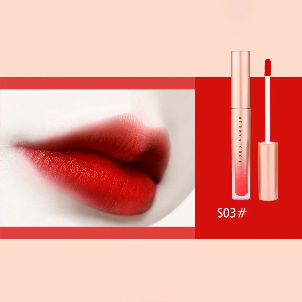 Милая Красная губная помада 8 видов цветов Beauty водостойкий жидкий стойкий блеск