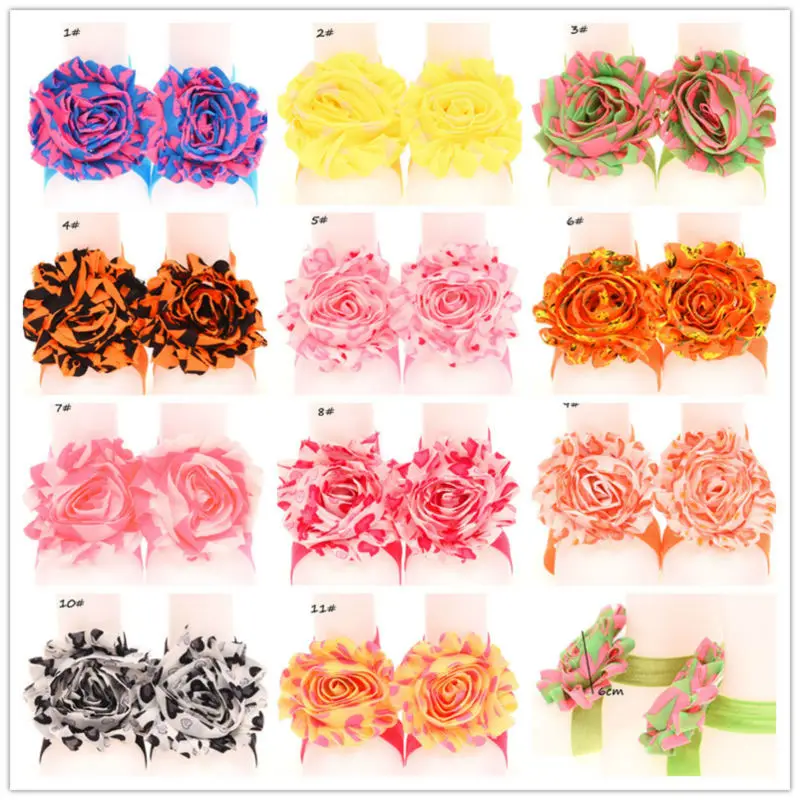 2 пары босоножек с принтом в виде сердца и потертых цветов носки для