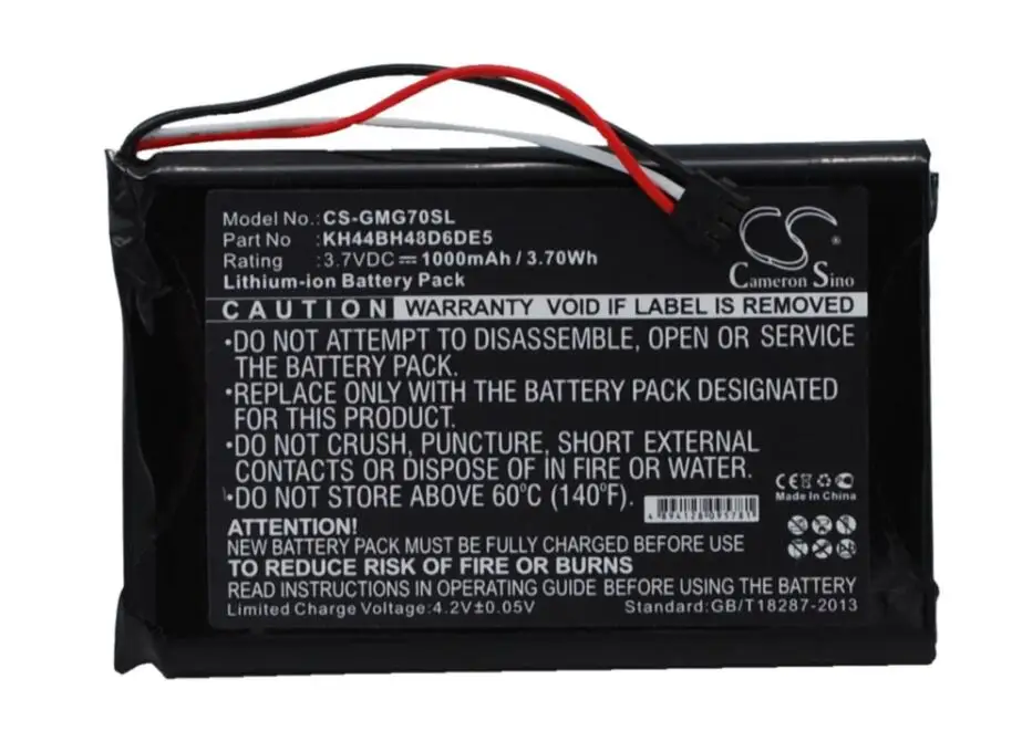 

Cameron Sino 1000mah battery for GARMIN Approach G7 KH44BH48D6DE5 batteries