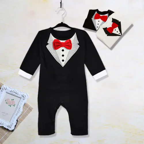 Citgeet Spring Autumn New Baby Kid Boy Cotton Gentleman Jumpsuit Romper Clothes Outfit Fashion Clothing SS |