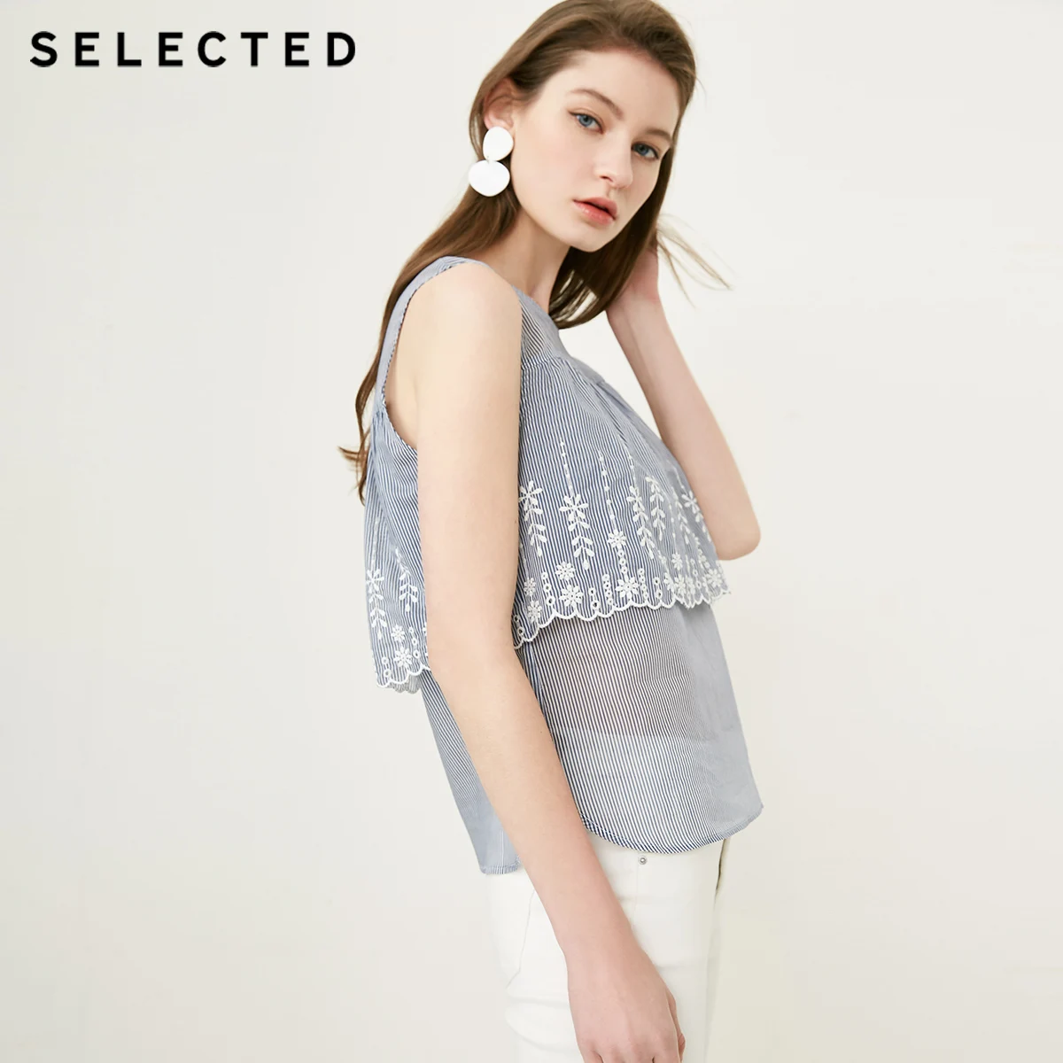 Отборные женские весенне летние полосатые базовые Топы | 4182W3511|Кофточки и топы|