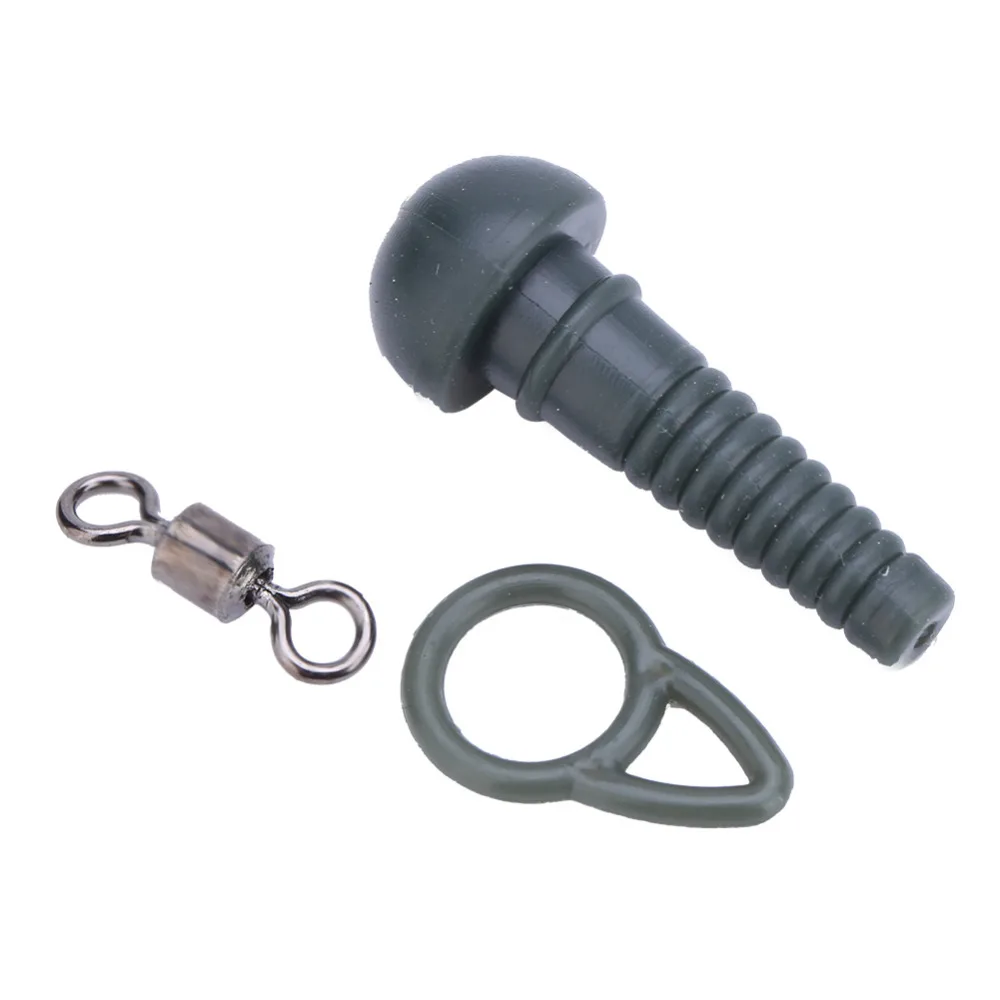 Мягкие безопасные свинцовые зажимы из ПВХ с Вертлюг карп рыболовные снасти