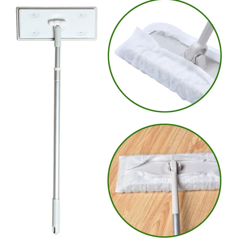 360 Household Degrees Rotatable Dust Removing Mop Antistatic Dirt Grime Hair Cleaning Detachable Flat | Дом и сад
