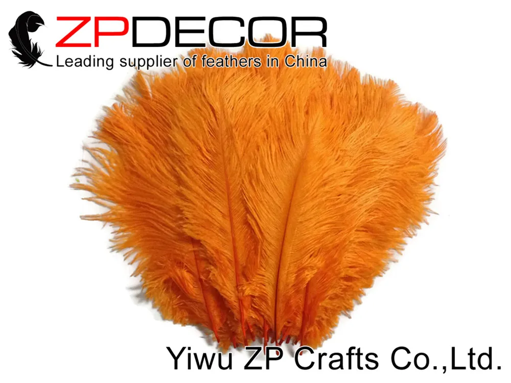 ZPDECOR 50 шт 35 40 см (14 16 дюймов) ручной выбор пушистые и гладкие цветные окрашенные