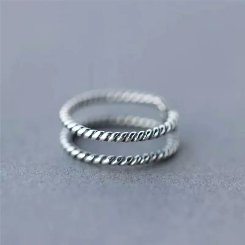 1 шт. Винтаж Открытое кольцо Анель Anillos Тибетский Серебряные кольца Bague Aneis Feminino