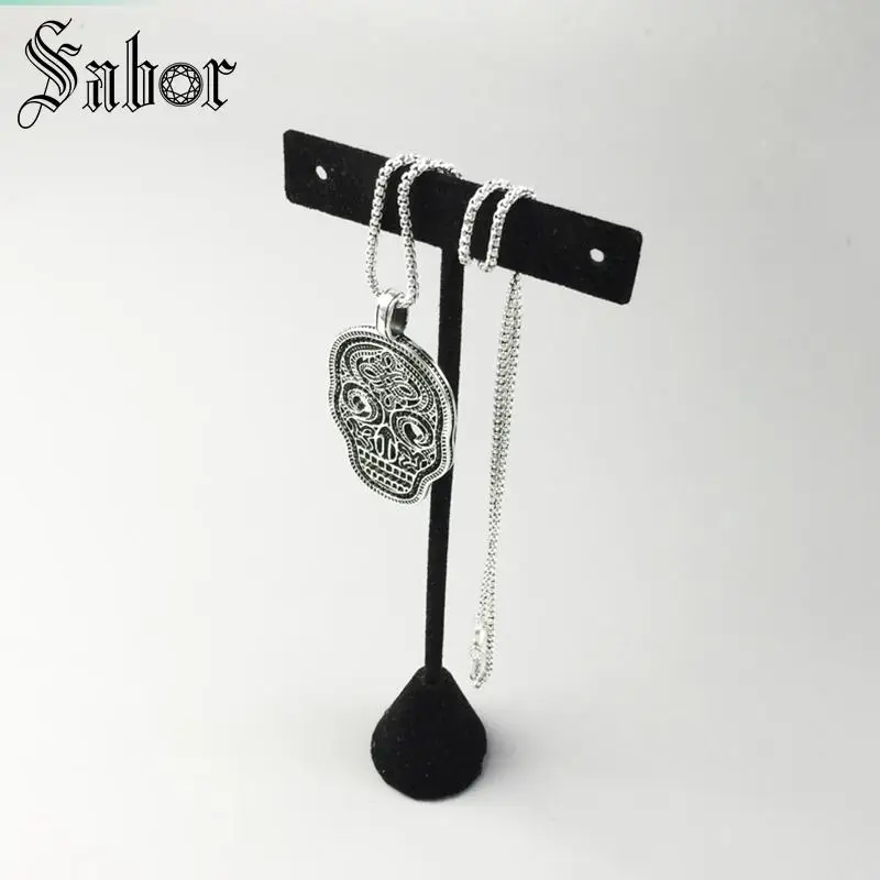 Звено цепи ожерелье Черный череп маска проложить подарок для мужчин и женщин