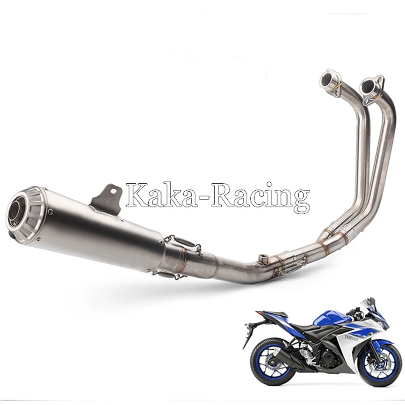YZF-R3 YZF-R25 MT-03 мотоцикл выхлопной глушитель трубы спереди до середины