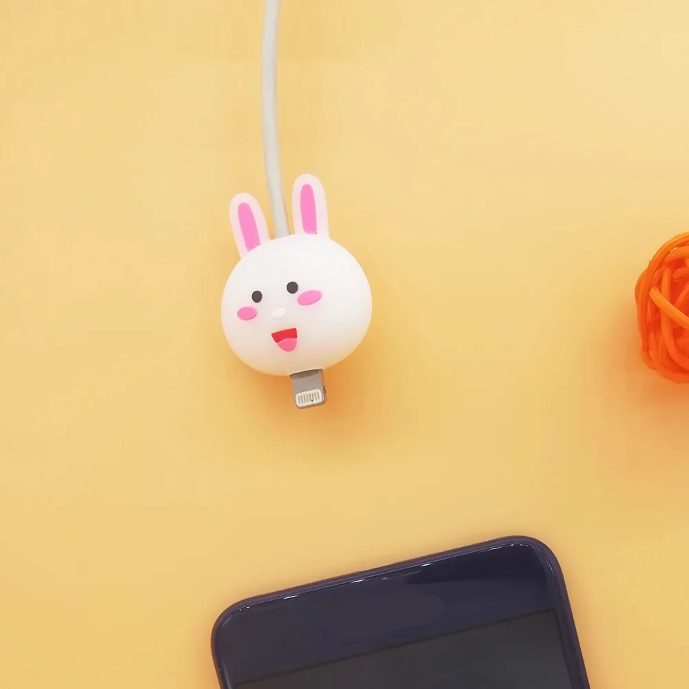 Милый мультфильм укус животных кабель протектор для iPhone USB кабель передачи данных Chompers зарядное устройство провода моталки Организатор кукла модель - Цвет: 5