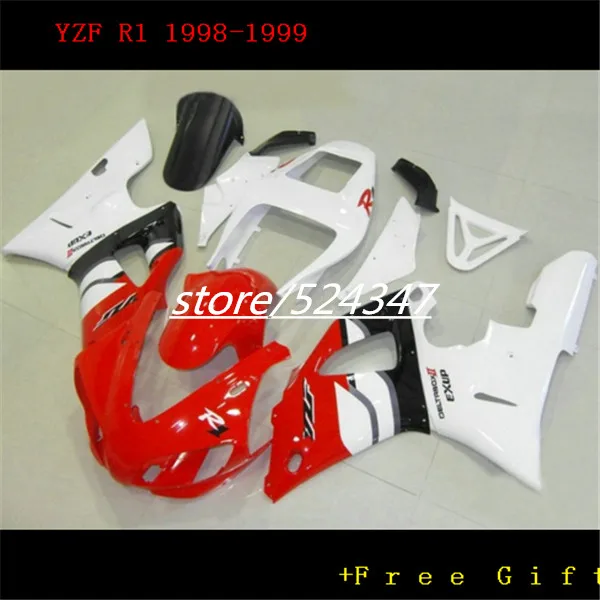 

Fei-Cheap price motorcycle fairings kit for 1998 1999 YZF R1 98 99 YZFR1 Lucky strike plastic fairing kits