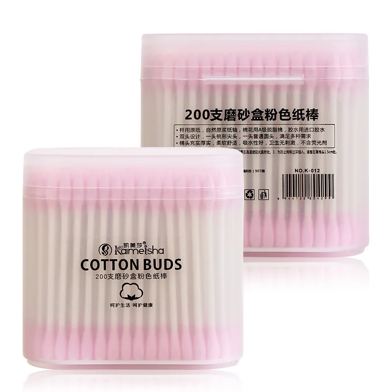 200 шт ватные тампоны с двойной головкой многофункциональный макияж