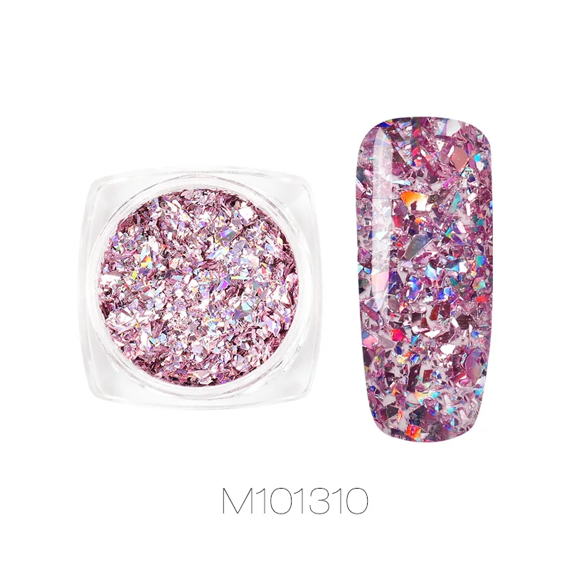 M1013010 ROSALIND Блестки для ногтей хромированная пудра для ногтей Тонкий голографический блестящий для ногтей для гель-лака пигмент пыль зеркало для маникюра - Цвет: M1013010