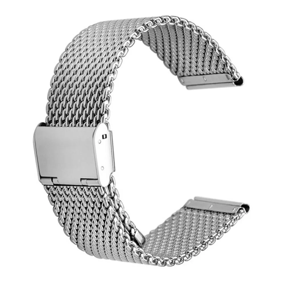 LANDFOX Миланского Нержавеющая сталь Quick Release часы ремешок для ASUS zenwatch 2 Smart часы ремешок браслет
