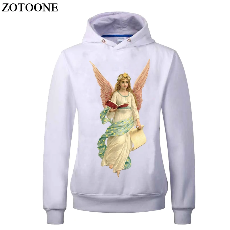 Нашивка с утюгом ZOTOONE Angel Переводные моющиеся нашивки A level для детской одежды