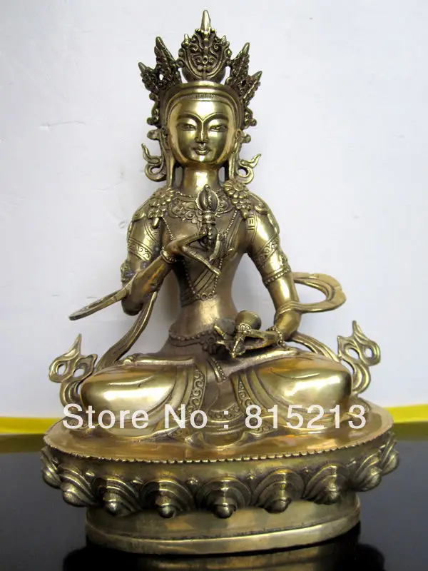 

Tibet Buddhism VAJRASATTVA Bronze Buddha Statue 21CM