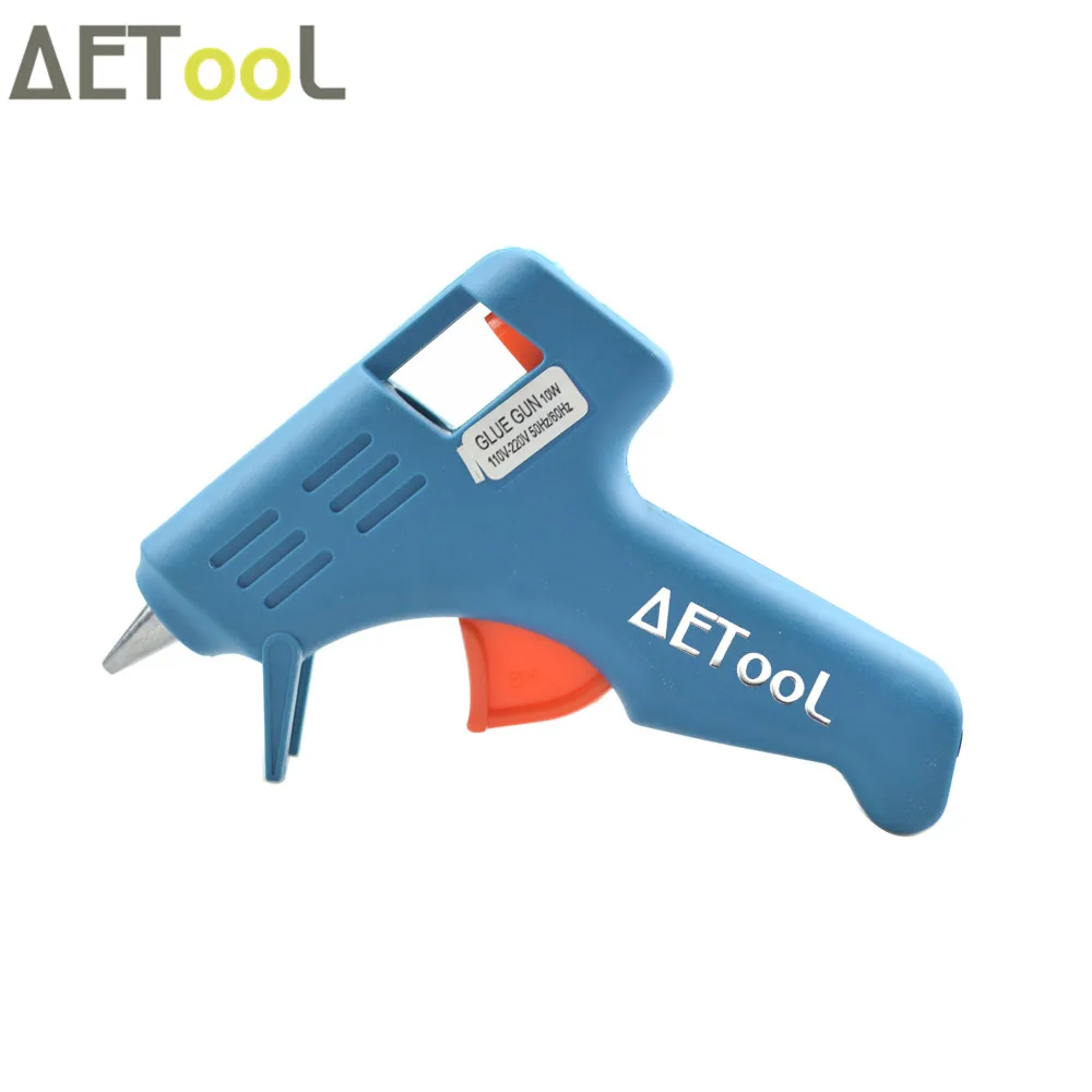 AETool 10 Вт мини blu7мм горячий клеевой пистолет термо Тепловая пушка для ремонта