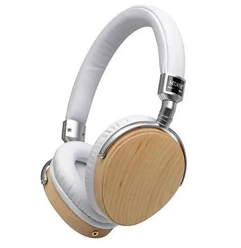 Синий msour N350 шумоизоляция HiFi деревянные металлические наушники гарнитура наушники с бериллиевым сплавом драйвер Portein кожа - Цвет: Синий