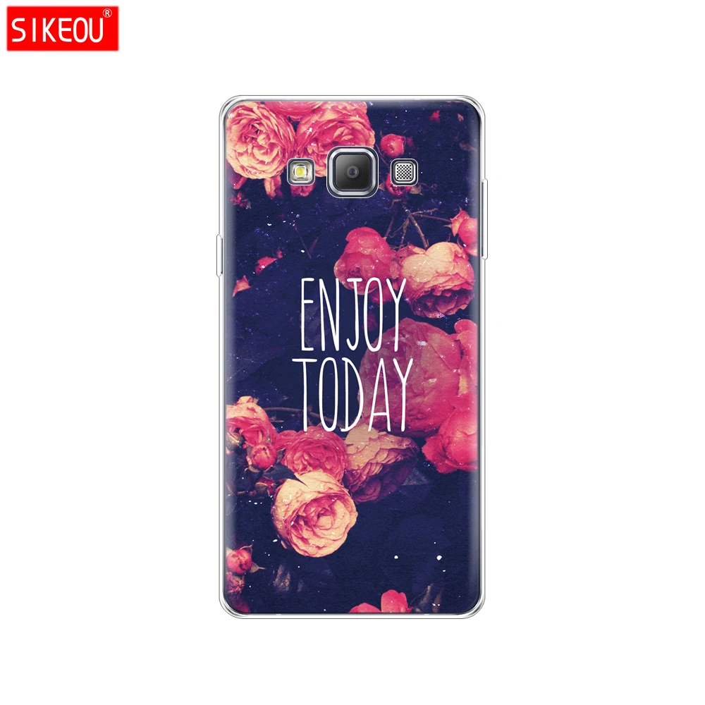 61825 Силиконовый чехол для Samsung Galaxy A3 A3 A5 A7 A500 A510 A520 A300 A310 A320 A700 A710 A720 и изображениями красочного цветка розы пиона - Цвет: 61825