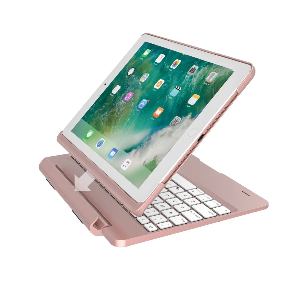 Беспроводная Bluetooth клавиатура для iPad 9 7 2017 2018 чехол Слот Чехол Флип цветов с