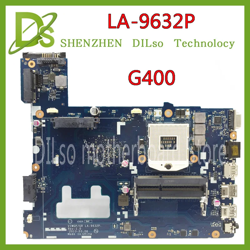 KEFU LA-9632P For Lenovo G400 Notebook Laptop Motherboard HM70 ( For Pentium CPU only ) Motherboard Test