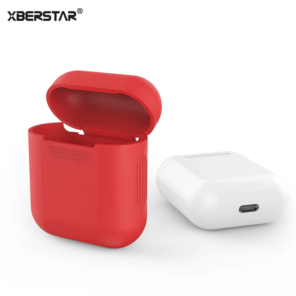 Чехол рукава кожного покрова для Apple AirPods True Беспроводной наушников силиконовые