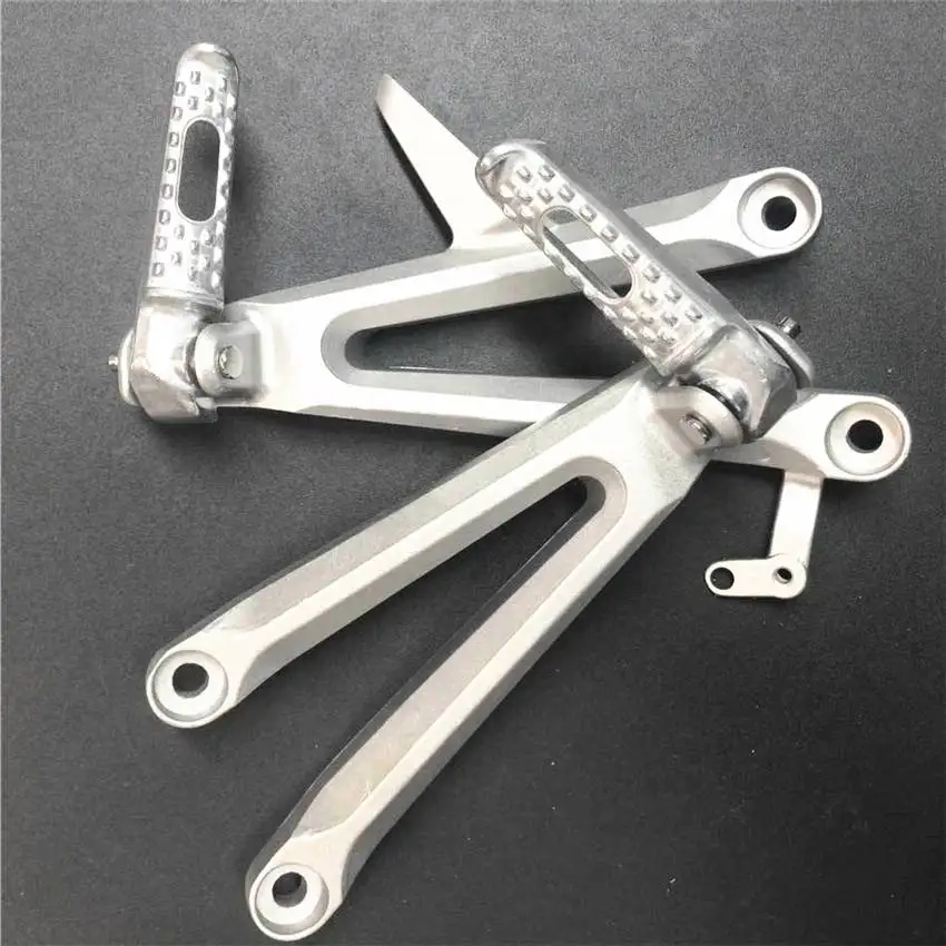 

CNC Rear Passenger Foot Pegs Footrest Bracket For Honda CBR1000RR 2004-2007 2005 2006 Silver